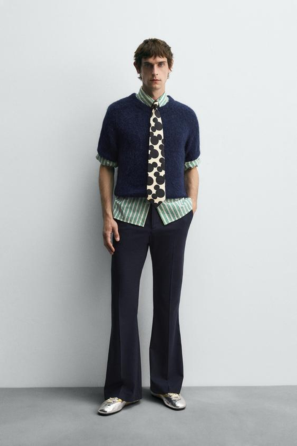 ZARA HARRY LAMBERT X DISNEY КАРДИГАН, МОРСКОЙ СИНИЙ