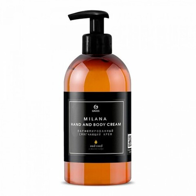 GraSS Парфюмированный крем для рук и тела "Milana Oud Rood" (флакон 300мл)