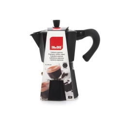 Кофеварка гейзерная Ibili Bahia Black 6 чашек Испания упаковка