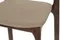 Полубарный стул Esse 65 см, темно-коричневый, бежево-серая водоотталкивающая обивка