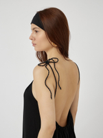 Сарафан макси из хлопка с открытой спинкой