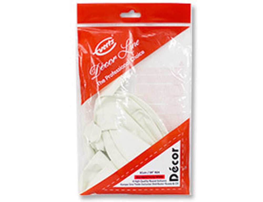 Шар (24"/60 см) Стандарт White 100 1 шт.