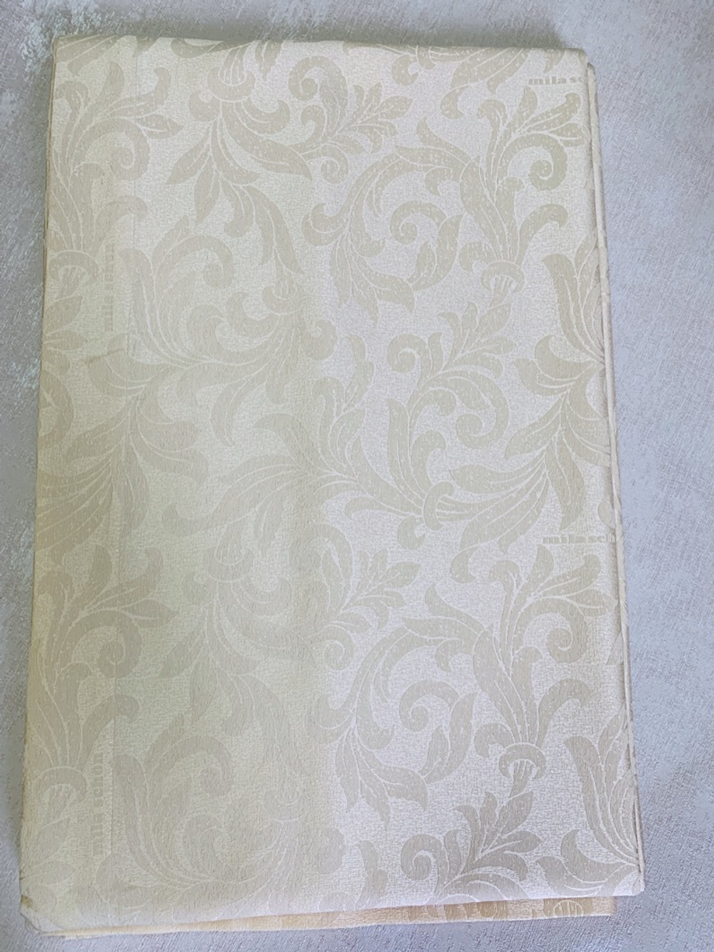 Скатерть 170х270 и 12 салфеток Gamba 9811 Panna сливочная