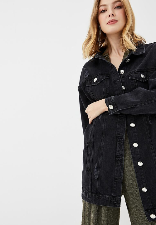 LIGVIANNI Джинсовая куртка Denim Jacket The Lion Warrior