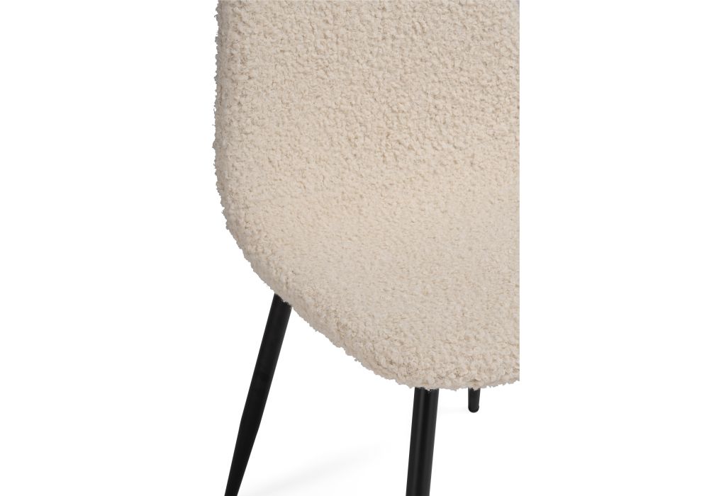 Стул на металлокаркасе Lilu white / black