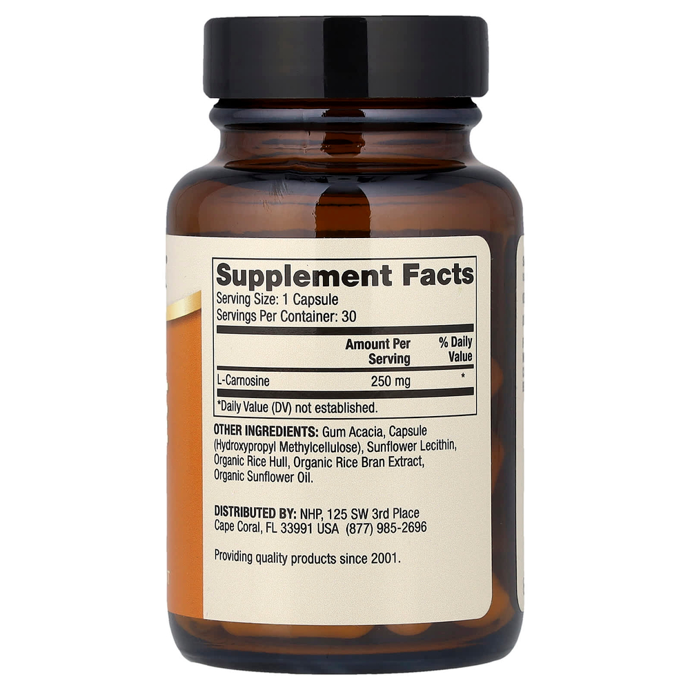 Dr. Mercola, липосомальный карнозин, 250 мг, 30 капсул