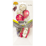 Шар латексный 35см Набор 5шт С ДР! Бабочки (Ассорти)