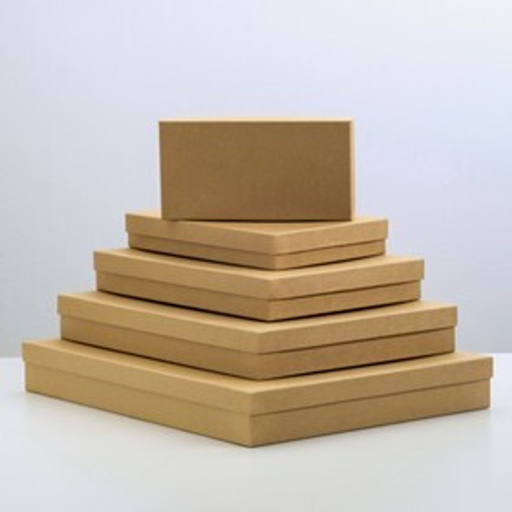Подарочная коробка "Крафт однотонный", 30 х 20 х 3,5 см