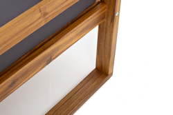 Софа BOOKA 2-х местная с левым подлокотником из акации