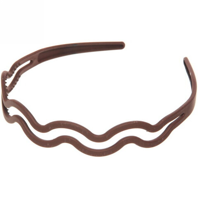 Ободок для волос «Классический - легкая волна», матовый, микс 6 цветов, 1,5см ( подвес)