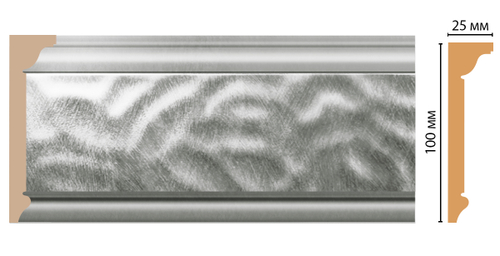 Плинтус потолочный DECOMASTER D215-375 (100*25*2400мм)