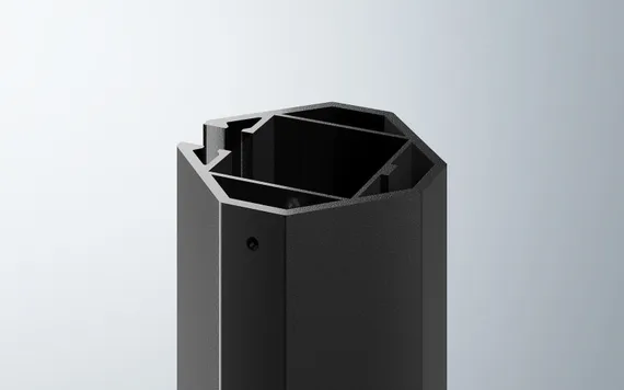 Зонт профессиональный Levia 3х3 м, антрацит, тортора. База и светильник в комплекте