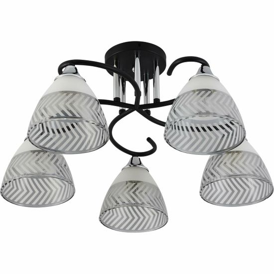 Люстра потолочная Reluce e27 11391-0.3-05B BK+CR