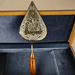 Подарок строителю " Сувенирный мастерок" малый в подарочном футляре