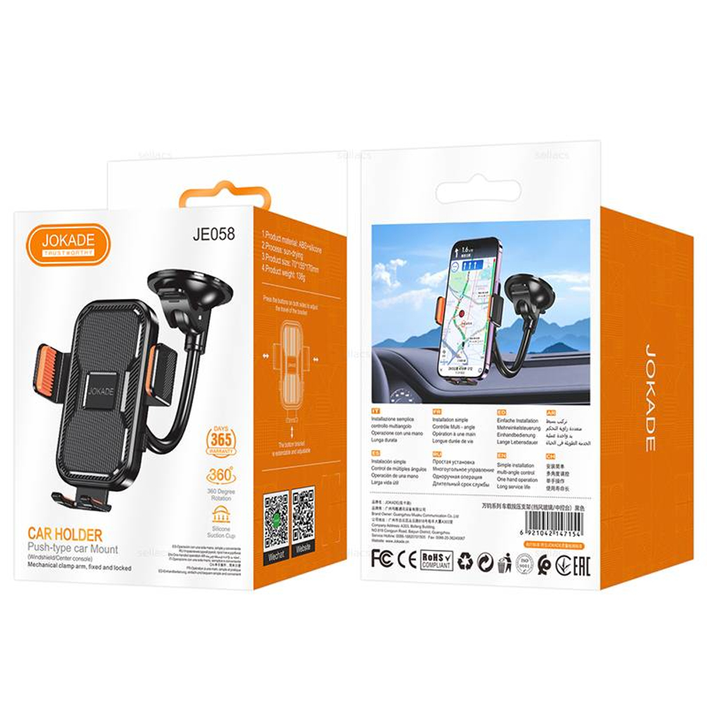 JOKADE JE058, автомобильный держатель телефона