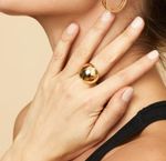 Кольцо Yousphere kv-1-023g, позолота