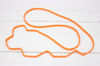 Прокладка крышки клапанной Cummins 6ISBe силикон, оранжевая 0326/2 /4897569, 5309255/