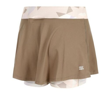 Детская теннисная юбка Bidi Badu Paris 2025 Printed Wavy Junior - light brown/beige