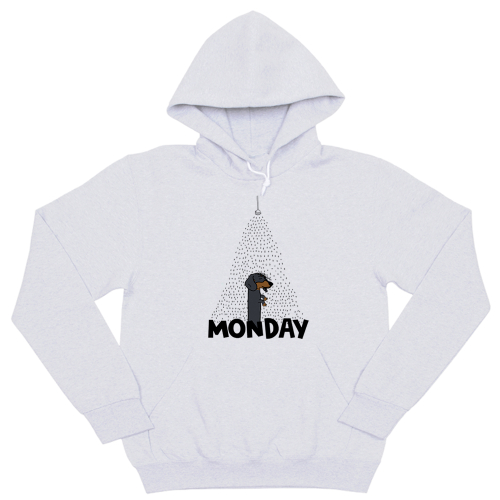 Толстовка "Такса в понедельник"