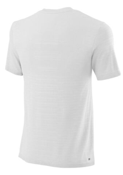 Мужская теннисная футболка Wilson Bela Seamless Crew III M - white