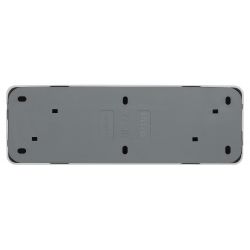 Розетка Intro Quadro 2-207-01 без заземления четверная 4х2P 16А-250В IP20 ОУ белый