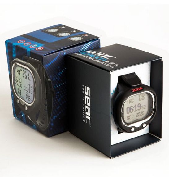 Компьютер-декомпрессиметр Seac Screen черно-красный