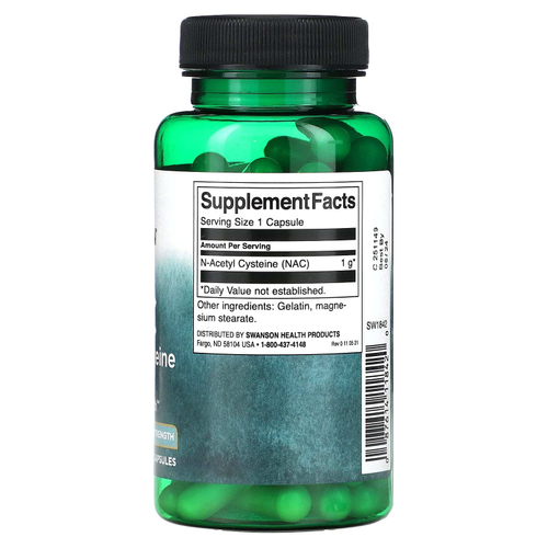 Swanson, NAC, 1000 мг, 60 капсул