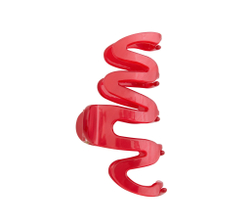 Заколка-краб, красная