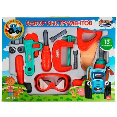 Набор инструментов "Синий трактор" коробка ZY1235626-R (48) (Играем вместе)