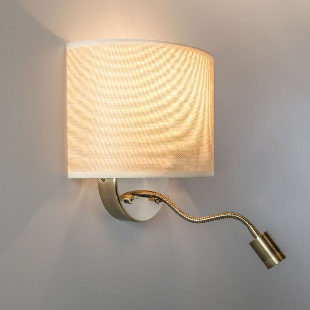 Citilux Декарт CL704306 Бра с бежевым абажуром и диммером