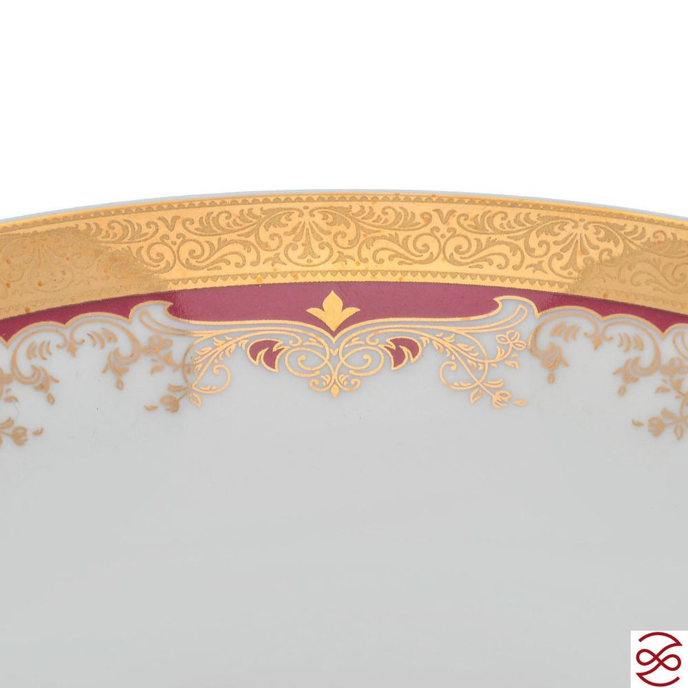 Набор салатников Thun Кристина красная лилия 13 см(6 шт)