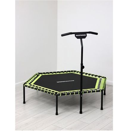 Батут для фитнеса с ручкой, без счетчика Romana 12.11.00 (зеленый)