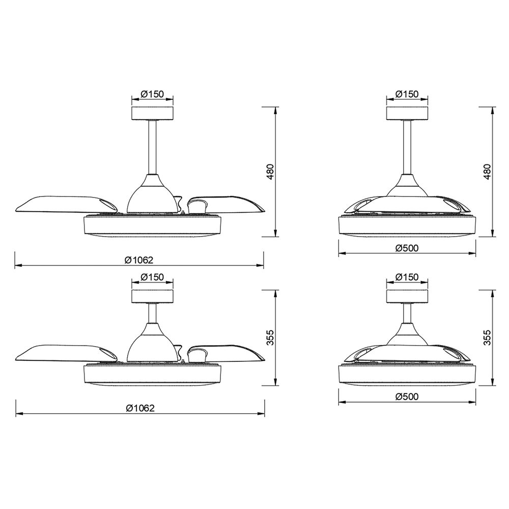8216 Люстра потолочная-вентилятор COIN FAN