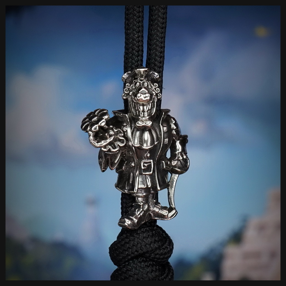 Темлячная бусина "Доктор " для ножей , мельхиор