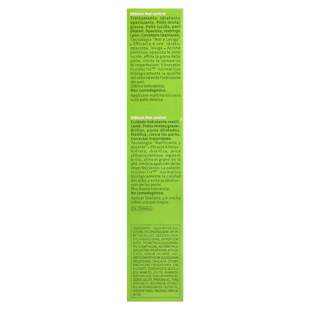 Bioderma, Sebium, увлажняющее средство для контроля блеска, 30 мл (1 жидк. унц.)