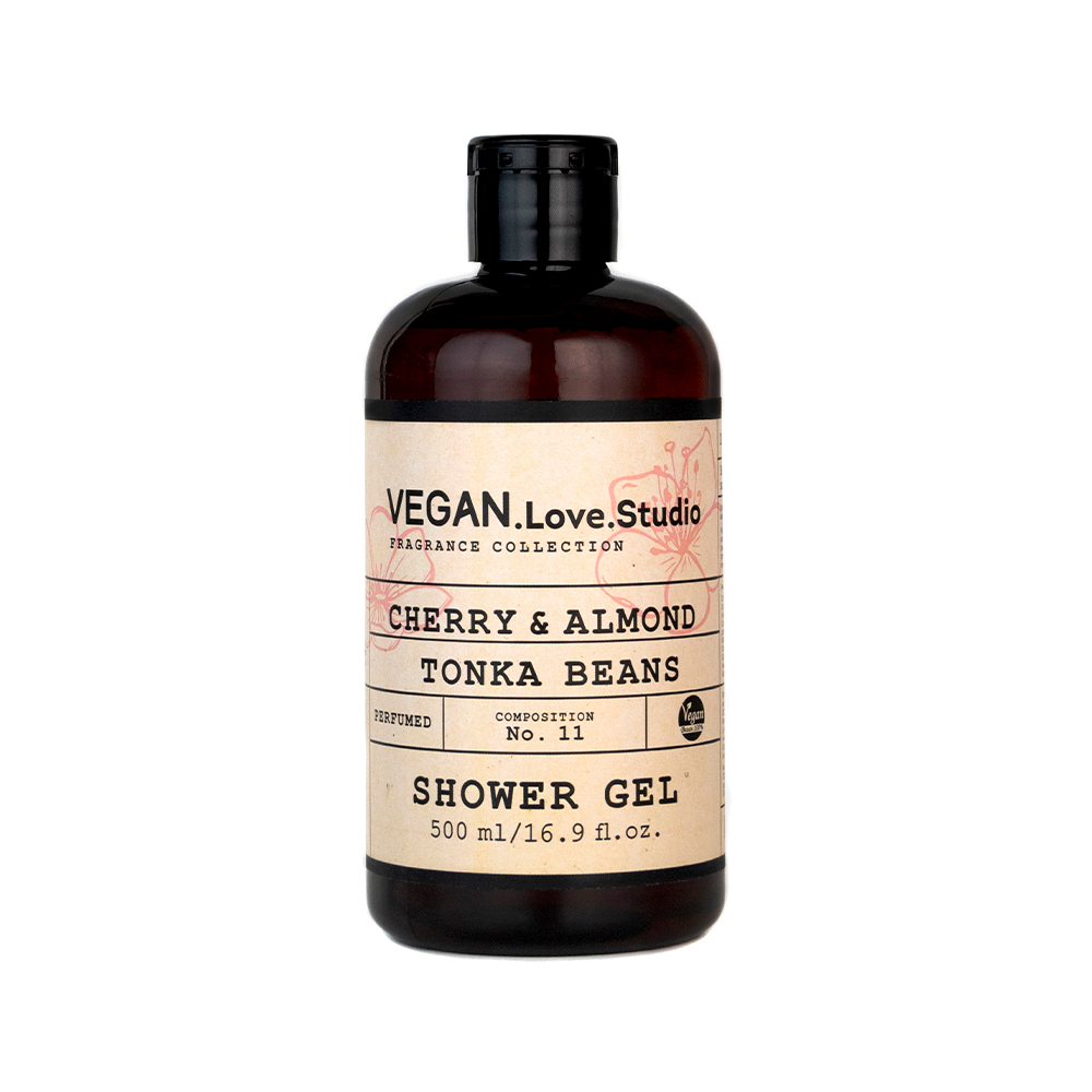 Гель для душа парфюмированный VEGAN.Love.Studio "Cherry, Almond, Tonka Beans", 500 мл