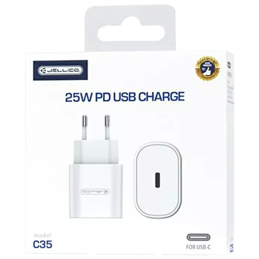 СЗУ JELLICO C35 PD USB-C 25W (White)