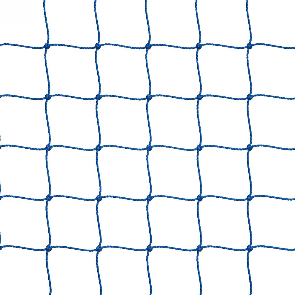 Сетка футб. 1020-02, a:7.5 b:2.5 c:1.3 d:2.0м, нить 2,0 мм полиэтилен, яч. 10*10 см, узловая, синяя