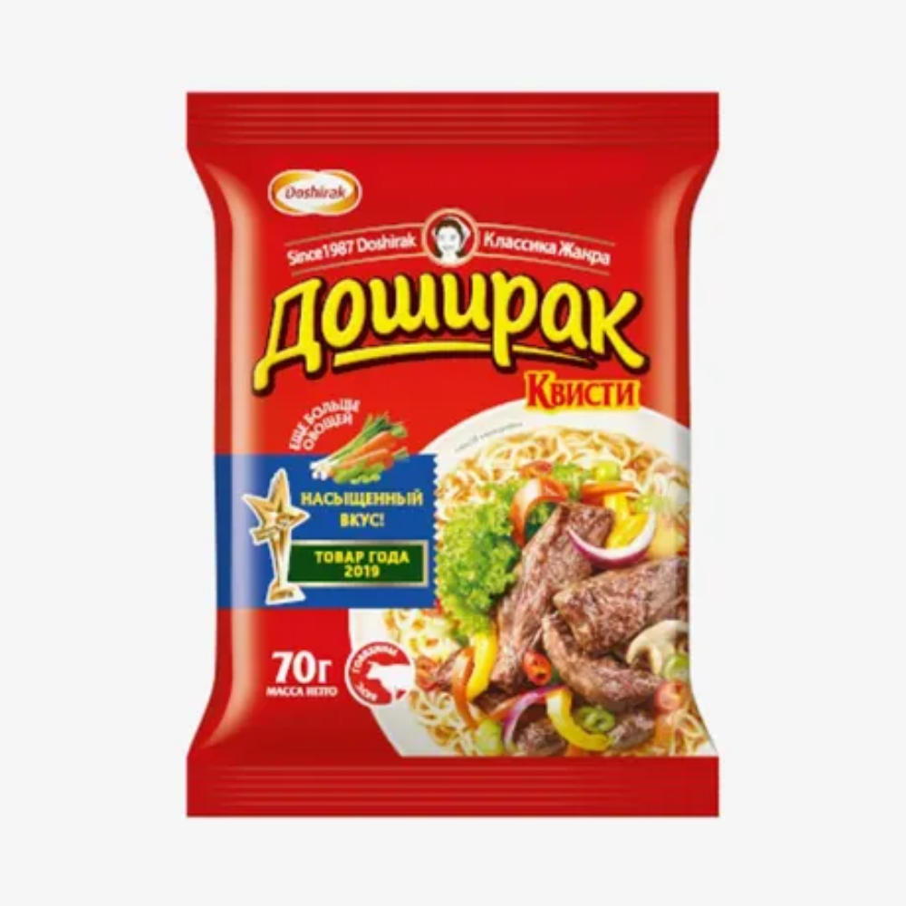 Лапша Доширак со вкусом Говядины мини м/у 70 гр