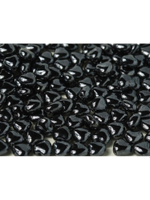 Glass Hearts 6 mm Jet Hematite 14400