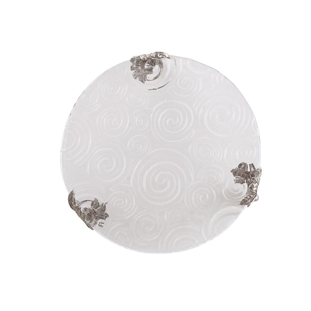 Поднос стеклянный "Виноград"