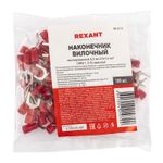 Наконечник вилочный изолированный 6.5 мм 0.5-1.5 мм² (НВи 1.5-6) красный REXANT