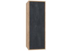 Шкаф навесной Леви 37 дуб крафт золотой / черный / угольный камень