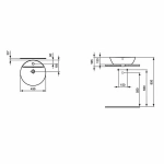 Раковина накладная Ideal Standard Connect 43 E804001 белая