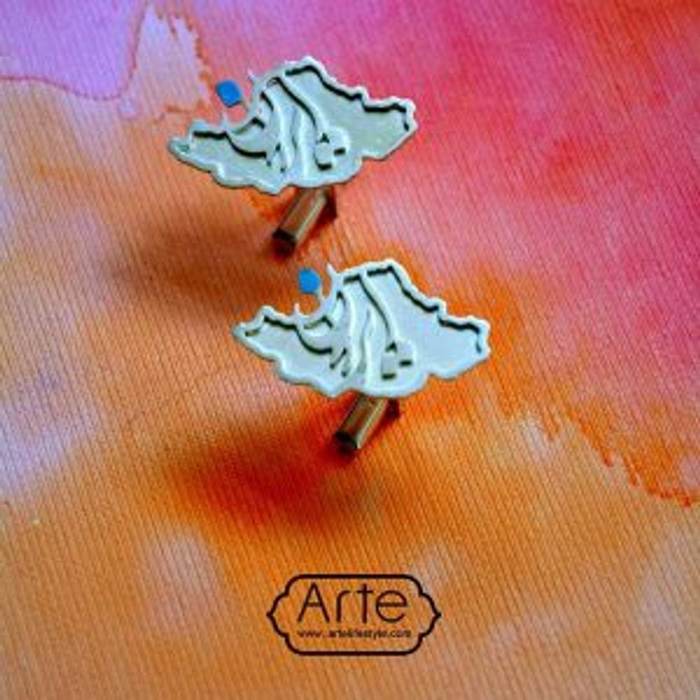 Серебрянные запонки Arte Aghalan Iran 20220390 Иран