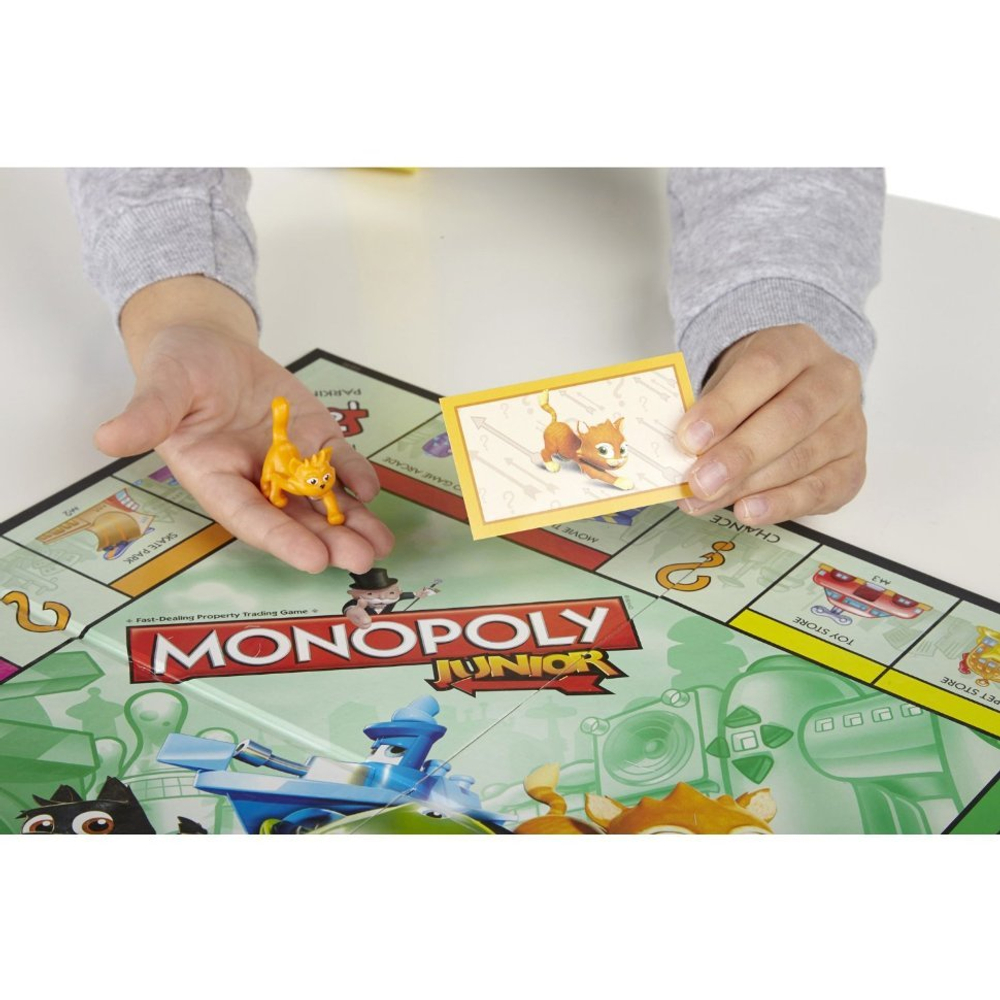Hasbro: Игра настольная Монополия Джуниор A6984 — Monopoly Junior Board — Хасбро