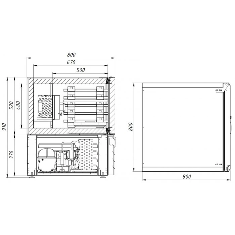 Шкаф шоковой заморозки Kayman SHOCKWIND ШШЗ-5