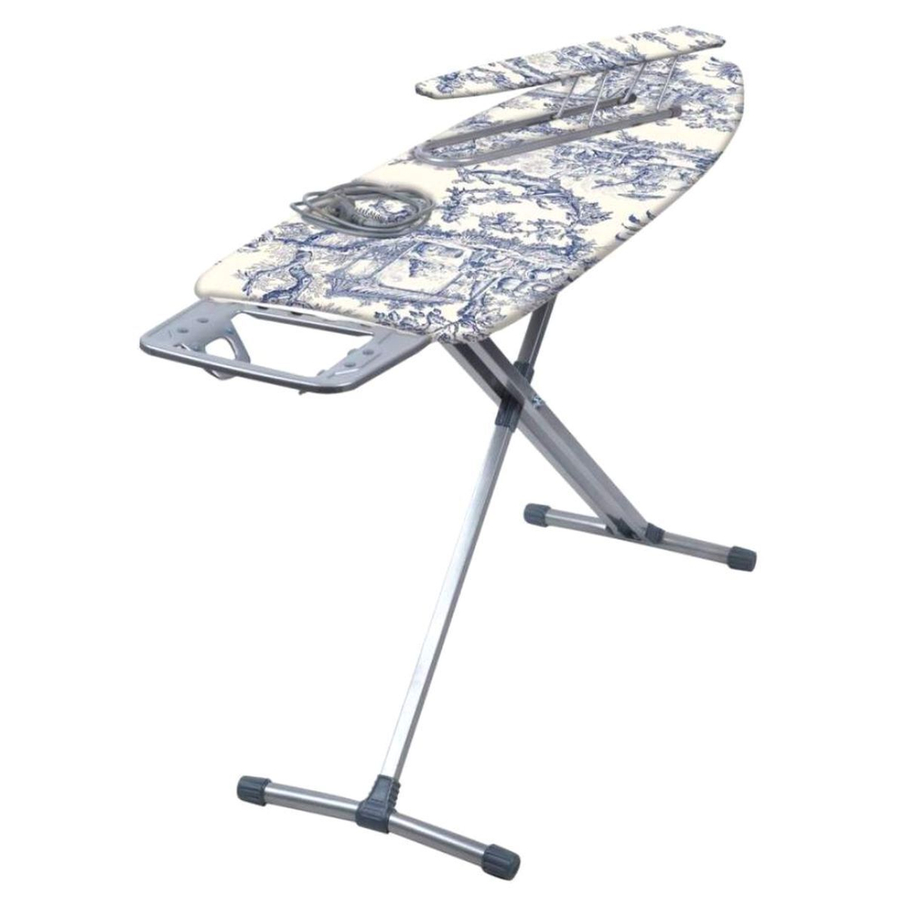 Доска гладильная 122х40 см, подст д/ут, рукав, розет, удл 2.2 м, Nika, Н10+, в асс