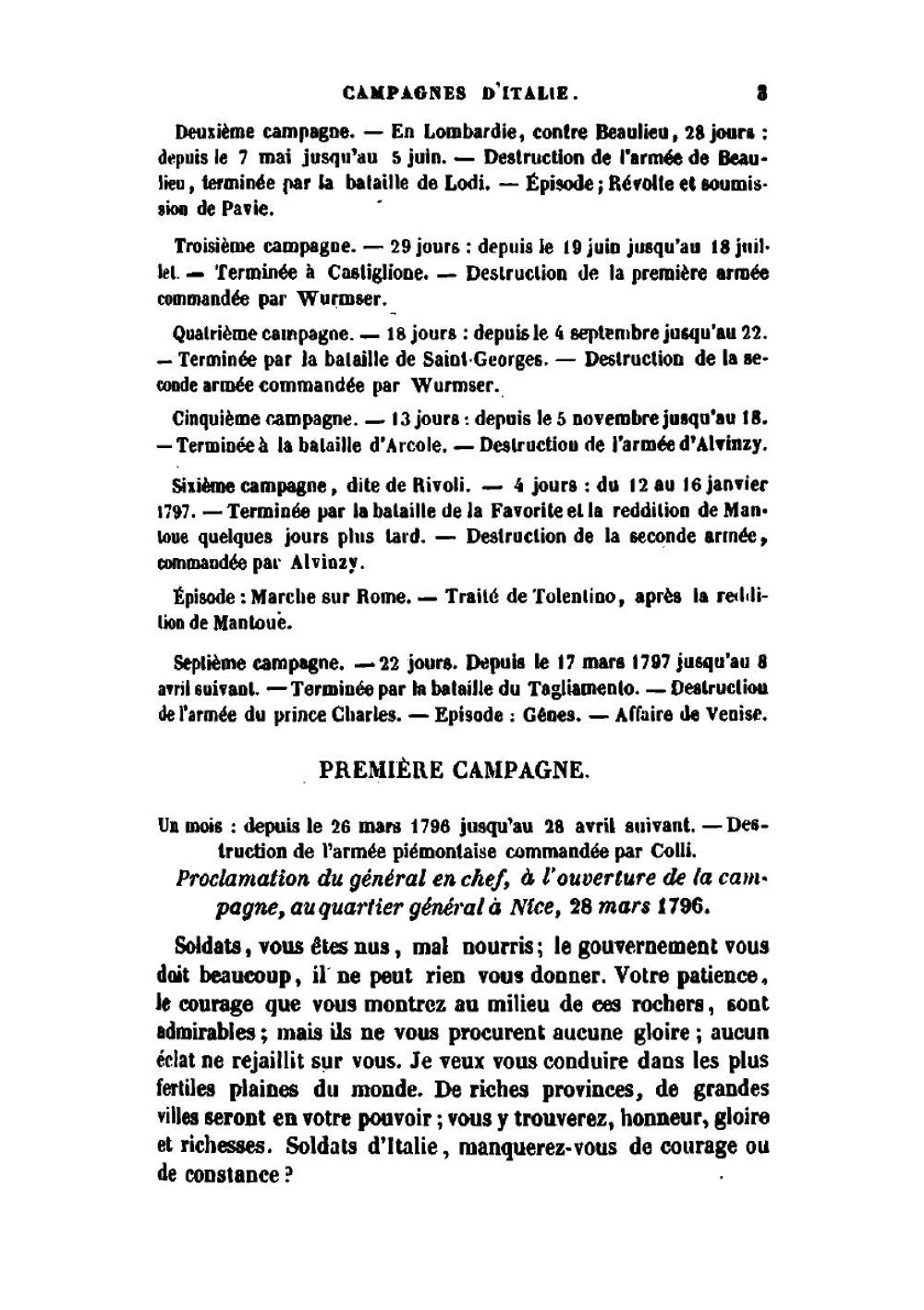 Napoléon: Recueil Par Ordre Chronologique De Ses Lettres, Proclamations, Bulletins, Discours Sur Les Matières Civiles Et Politiques, Etc., Formant Une . Notes Historiques (French Edition). Volume 1 | Napoleon I