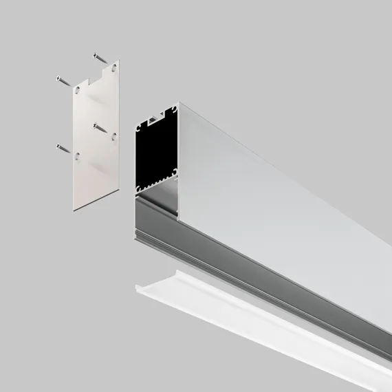 Алюминиевый профиль накладной-подвесной 35x66 (Серебро, 2 м) , ALM-3566-S-2M Led Strip alm-3566-s-2m